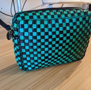 Clare V Midi Sac Green Checkered